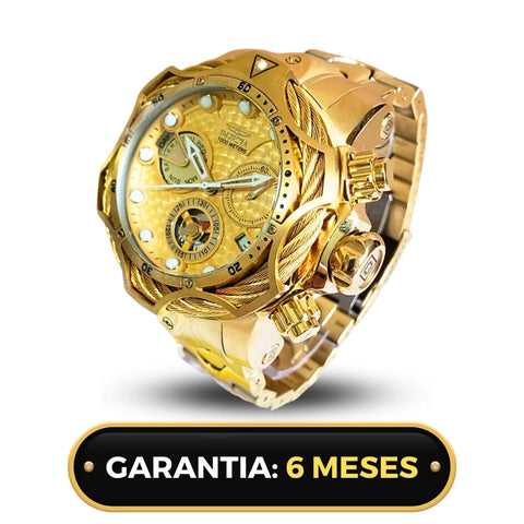 Relógio masculino Invicta Venom Banhado a Ouro 18K