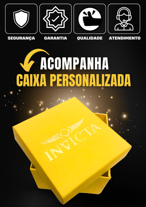 Relógio masculino Invicta Venom Banhado a Ouro 18K