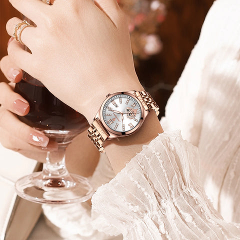 Relogio Feminino POEDAGAR Luxo Original