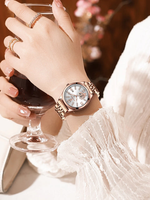 Relogio Feminino POEDAGAR Luxo Original